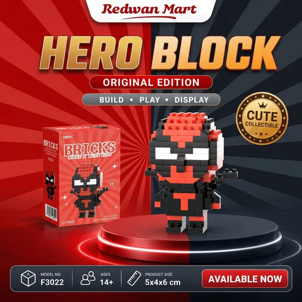 Hero Block — Crimson Merc Edition